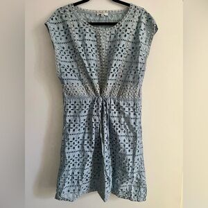 Madewell embroidered eyelet cotton mini dress